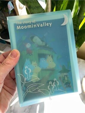 Vintage 90s Moomin Valley POSTCARD FILE FOLDER